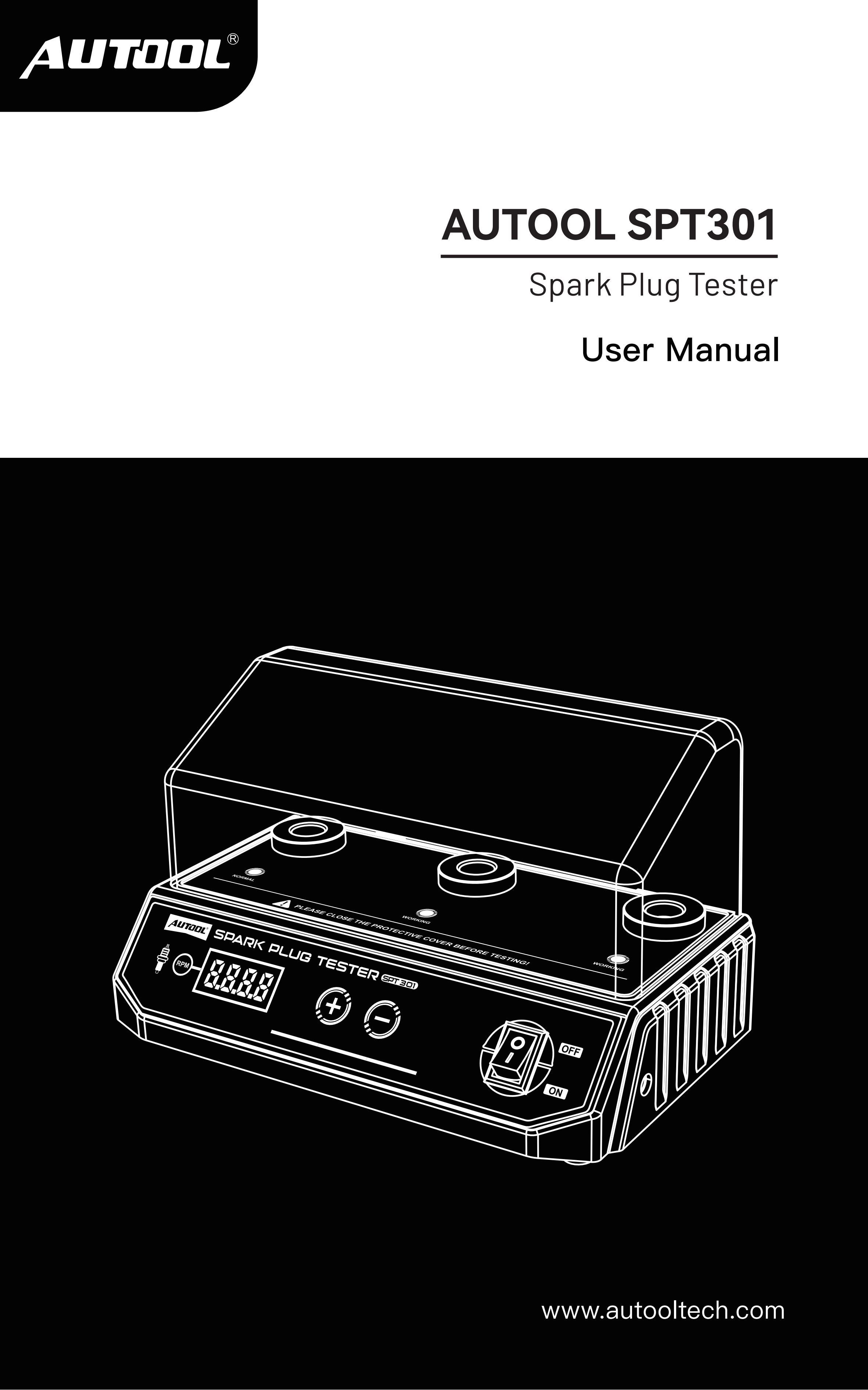 AUTOOL SPT301 spark plug tester user manual preview