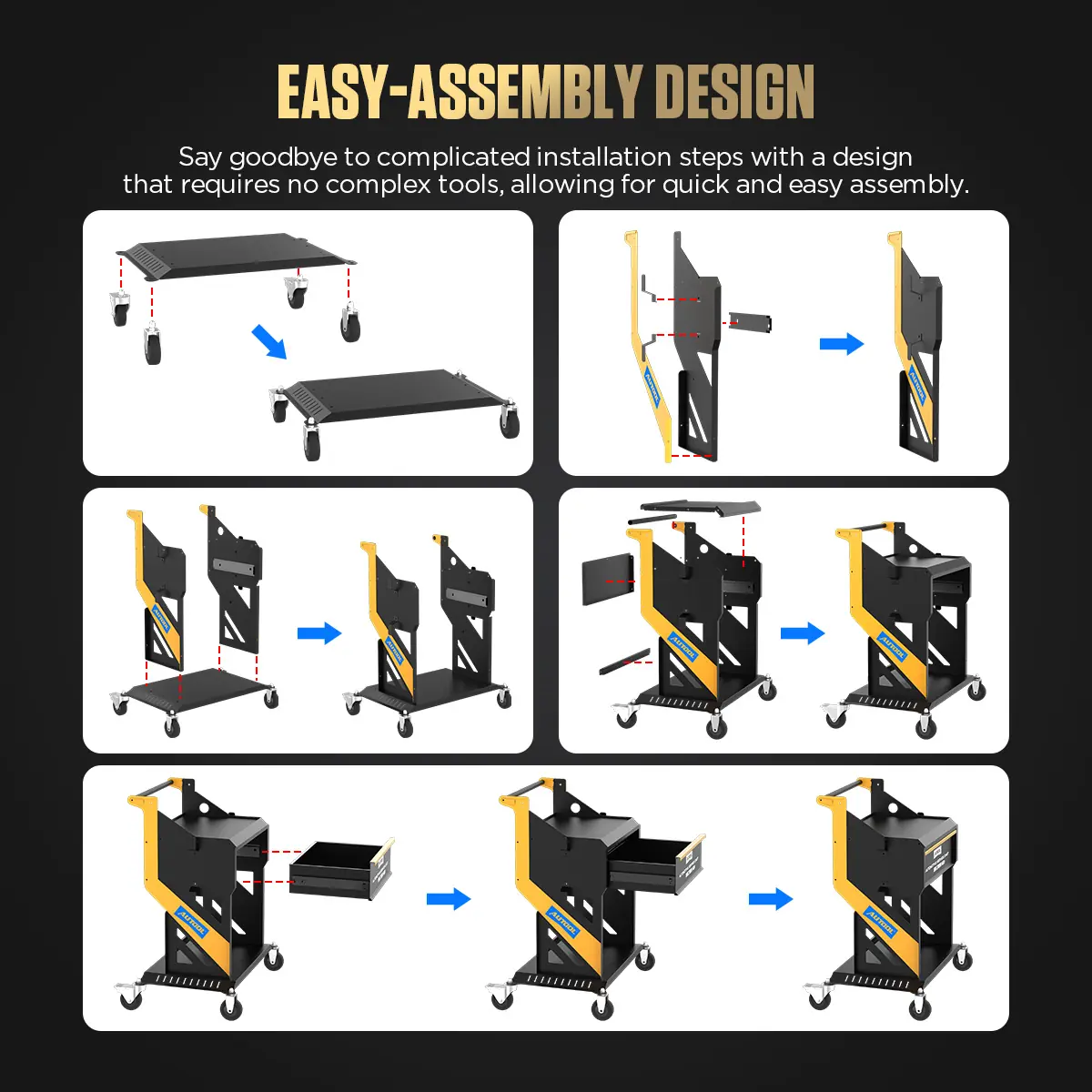 AUTOOL T21 easy assembly design feature image