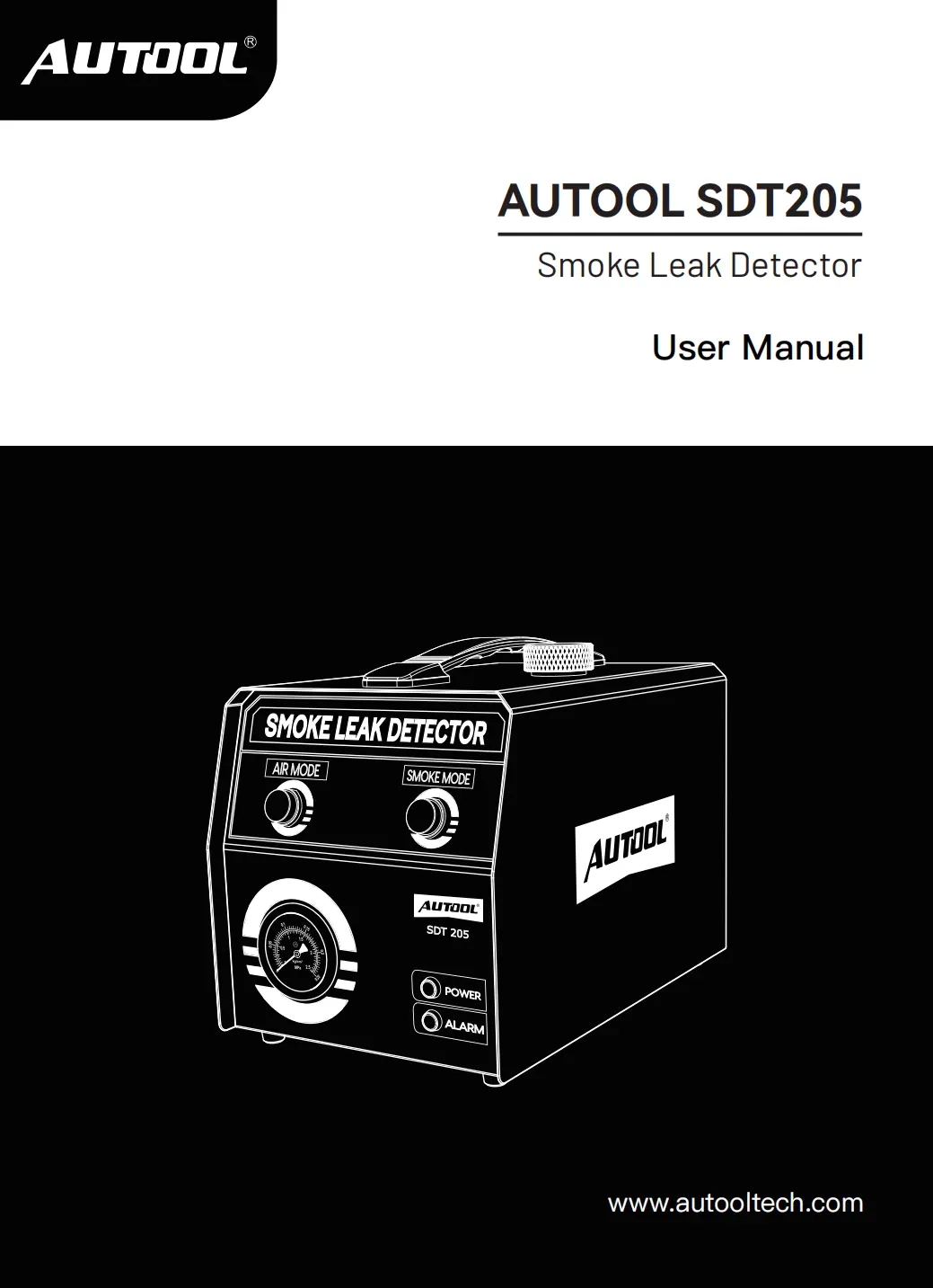 AUTOOL SDT205 user manual preview