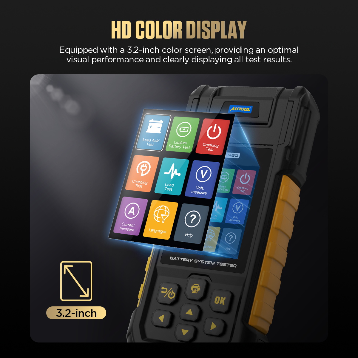 AUTOOL BT960 3.2-inch HD color display image