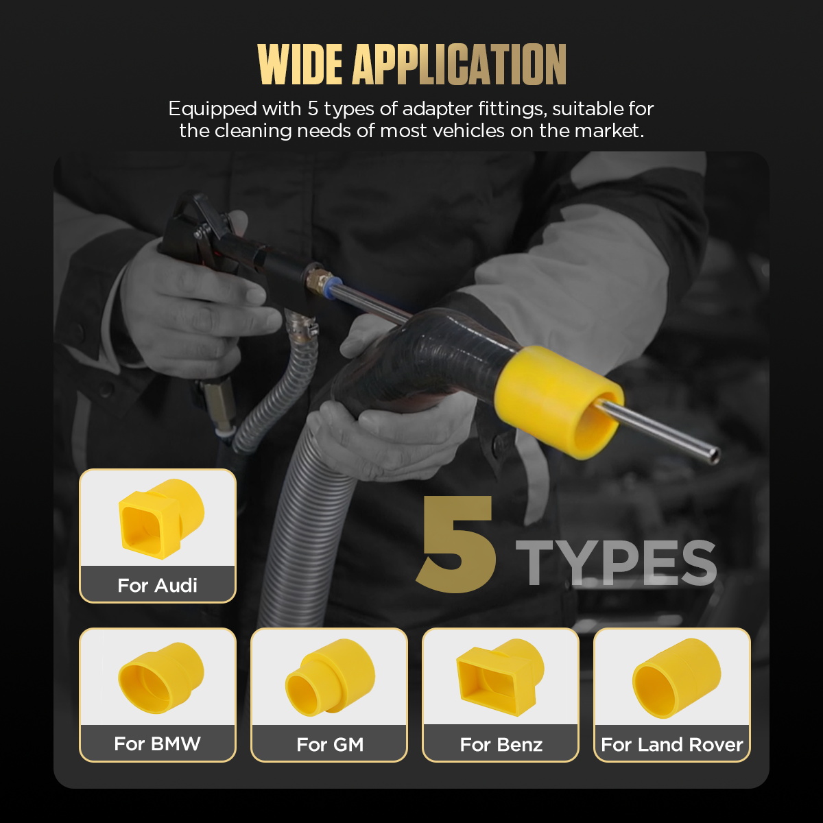 AUTOOL HTS559 multiple adapter fittings for different vehicles