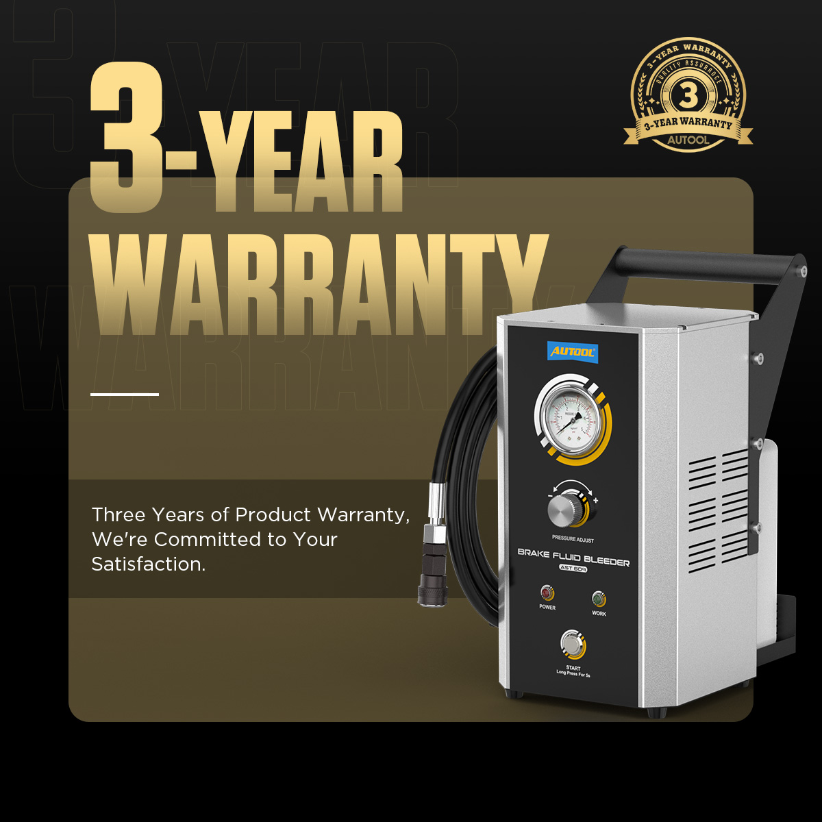 AUTOOL AST609 brake fluid bleeder three year warranty image