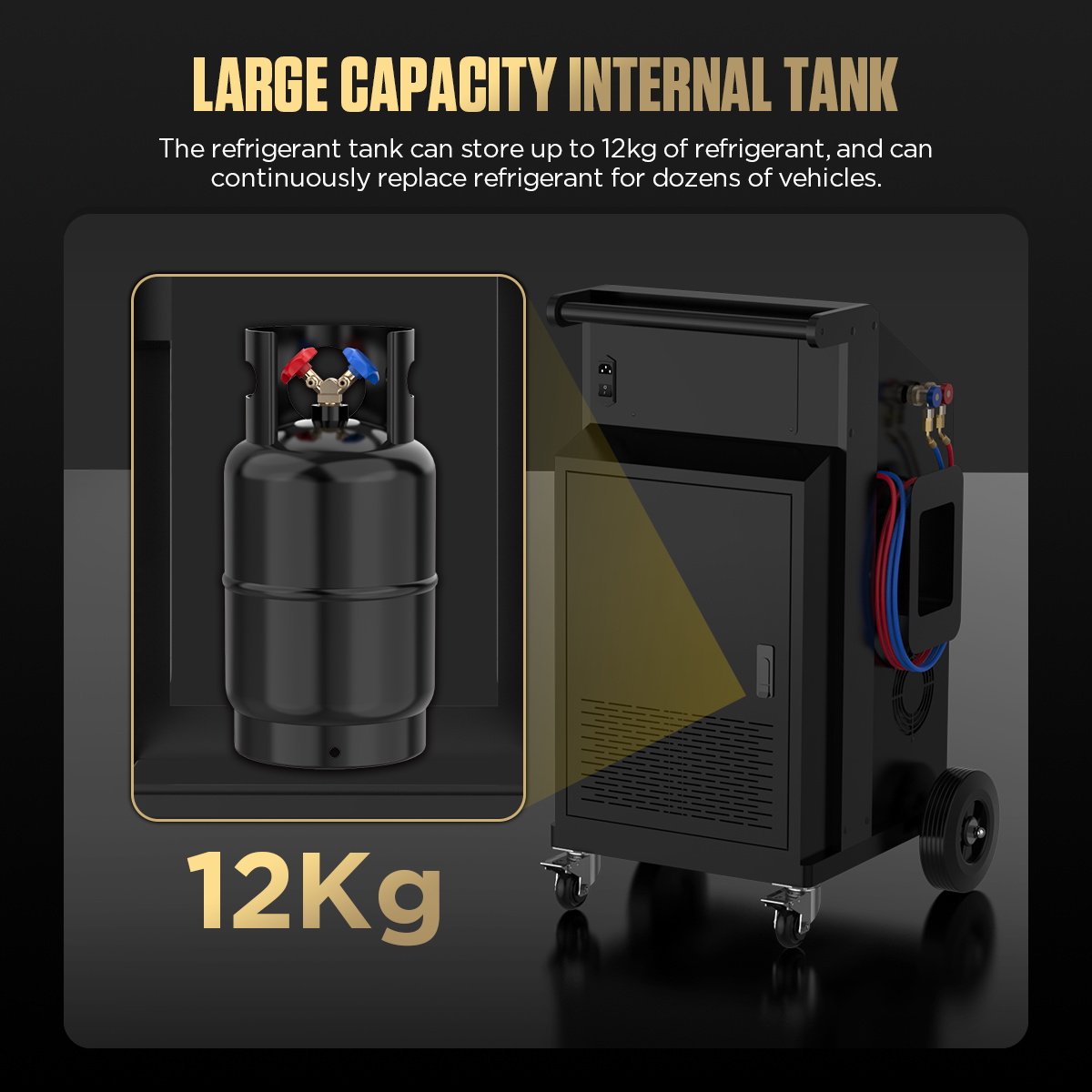 AUTOOL LM707 12kg large capacity internal tank