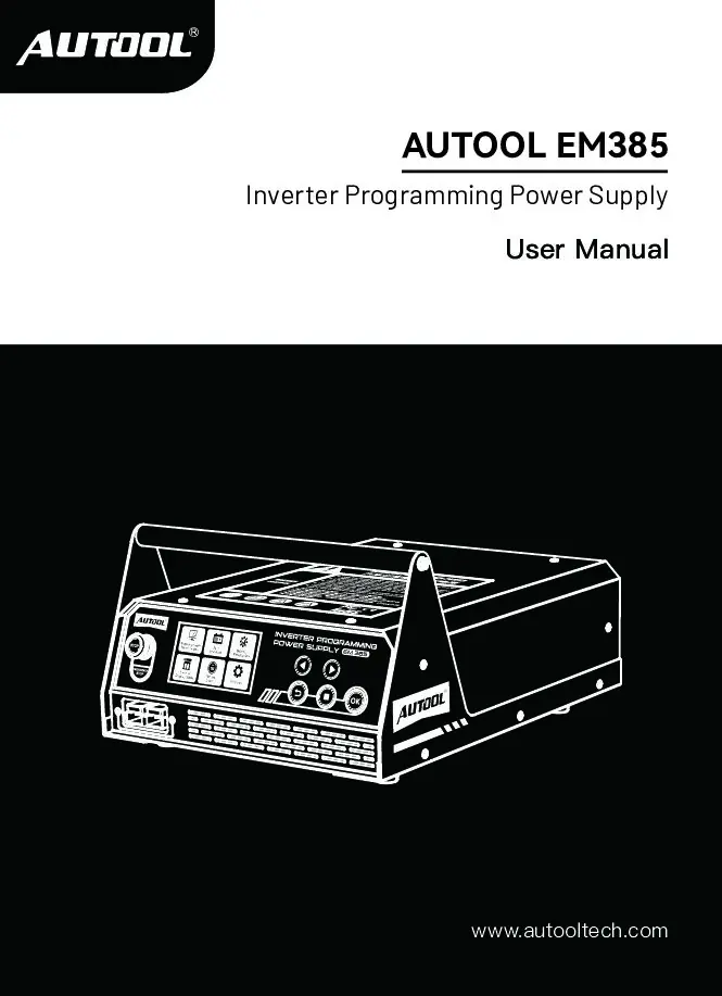 AUTOOL EM385 manual preview image
