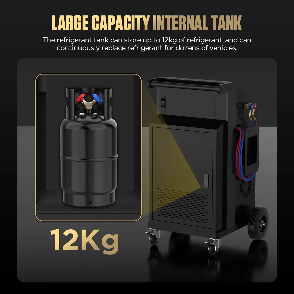 AUTOOL LM707 12kg large capacity internal tank