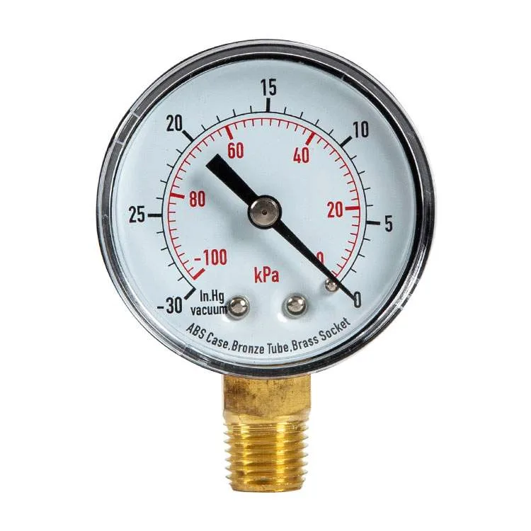 Mechanical vacuum pressure gauge with pointer dial